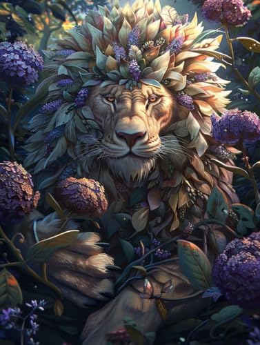 Löwe Diamond Painting XXL Blume Crystal Art, Diamond Painting Eckige Steine Basteln Erwachsene Anfänger DIY Stickerei Kreuzstich Bastelset für Wanddeko, Zimmer Deko, Geschenke 20 x 30 cm -2502y84 Löwe Diamond Painting XXL Blume Crystal Art, Diamond Painting Eckige Steine Basteln Erwachsene Anfänger DIY Stickerei Kreuzstich Bastelset für Wanddeko, Zimmer Deko, Geschenke 20 x 30 cm -2502y84 von LUESUAYN