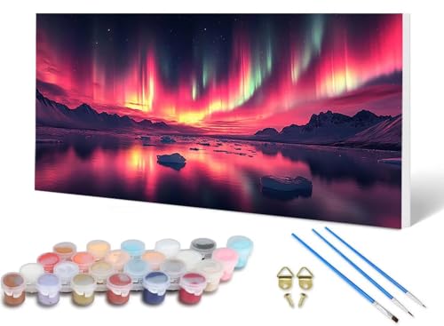 Malen Nach Zahlen Aurora Malen Nach Zahlen Erwachsene Landschaft 90X180 CM, DIY Paint by Numbers Bastelset Erwachsene Anfänger mit 3 Pinsel und Acrylfarben & Leinwand für Wanddeko, Geschenke -lsy25608 Malen Nach Zahlen Aurora Malen Nach Zahlen Erwachsene Landschaft 90X180 CM, DIY Paint by Numbers Bastelset Erwachsene Anfänger mit 3 Pinsel und Acrylfarben & Leinwand für Wanddeko, Geschenke -lsy25608 von LUESUAYN