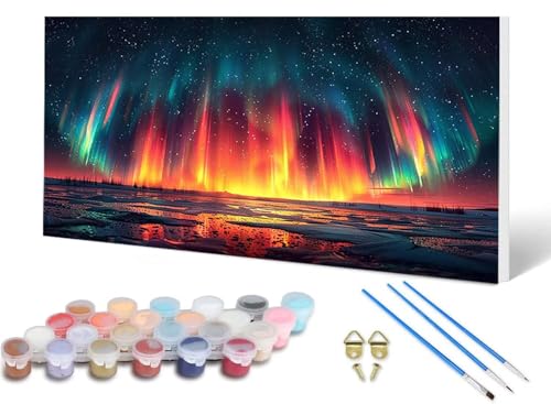 Malen Nach Zahlen Aurora Malen Nach Zahlen Erwachsene Sternenhimmel 90X180CM, DIY Paint by Numbers Bastelset Erwachsene Anfänger mit 3 Pinsel und Acrylfarben & Leinwand für Wanddeko -lsy25065430 Malen Nach Zahlen Aurora Malen Nach Zahlen Erwachsene Sternenhimmel 90X180CM, DIY Paint by Numbers Bastelset Erwachsene Anfänger mit 3 Pinsel und Acrylfarben & Leinwand für Wanddeko -lsy25065430 von LUESUAYN