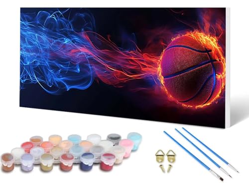 Malen Nach Zahlen Basketball Malen Nach Zahlen Erwachsene Basketball 100 x 300 cm, DIY Paint by Numbers Bastelset Erwachsene Anfänger mit 3 Pinsel und Acrylfarben & Leinwand für Wanddeko -lsy2506R4 Malen Nach Zahlen Basketball Malen Nach Zahlen Erwachsene Basketball 100 x 300 cm, DIY Paint by Numbers Bastelset Erwachsene Anfänger mit 3 Pinsel und Acrylfarben & Leinwand für Wanddeko -lsy2506R4 von LUESUAYN