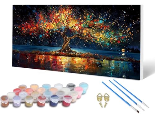 Malen Nach Zahlen Baum Malen Nach Zahlen Erwachsene Traum 100X300CM, DIY Paint by Numbers Bastelset Erwachsene Anfänger mit 3 Pinsel und Acrylfarben & Knitterfreie Leinwand für Wanddeko -lsy2506Y3 Malen Nach Zahlen Baum Malen Nach Zahlen Erwachsene Traum 100X300CM, DIY Paint by Numbers Bastelset Erwachsene Anfänger mit 3 Pinsel und Acrylfarben & Knitterfreie Leinwand für Wanddeko -lsy2506Y3 von LUESUAYN