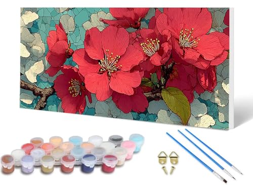 Malen Nach Zahlen Blume Malen Nach Zahlen Erwachsene Anlage 100X300CM, DIY Paint by Numbers Bastelset Erwachsene Anfänger mit 3 Pinsel und Acrylfarben & Knitterfreie Leinwand für Wanddeko -lsy250607 Malen Nach Zahlen Blume Malen Nach Zahlen Erwachsene Anlage 100X300CM, DIY Paint by Numbers Bastelset Erwachsene Anfänger mit 3 Pinsel und Acrylfarben & Knitterfreie Leinwand für Wanddeko -lsy250607 von LUESUAYN