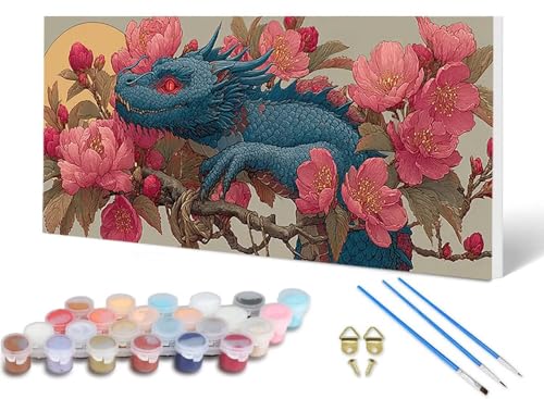 Malen Nach Zahlen Drachen Malen Nach Zahlen Erwachsene Blume 90 x 180 cm, DIY Paint by Numbers Bastelset Erwachsene Anfänger mit 3 Pinsel und Acrylfarben & Leinwand für Wanddeko, Geschenke -lsy2506P0 Malen Nach Zahlen Drachen Malen Nach Zahlen Erwachsene Blume 90 x 180 cm, DIY Paint by Numbers Bastelset Erwachsene Anfänger mit 3 Pinsel und Acrylfarben & Leinwand für Wanddeko, Geschenke -lsy2506P0 von LUESUAYN