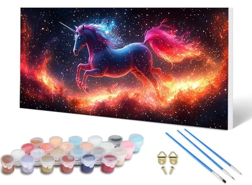 Malen Nach Zahlen Einhorn Malen Nach Zahlen Erwachsene Sternenhimmel 70X140 CM, DIY Paint by Numbers Bastelset Erwachsene Anfänger mit 3 Pinsel und Acrylfarben & Leinwand für Wanddeko -lsy2506M8 Malen Nach Zahlen Einhorn Malen Nach Zahlen Erwachsene Sternenhimmel 70X140 CM, DIY Paint by Numbers Bastelset Erwachsene Anfänger mit 3 Pinsel und Acrylfarben & Leinwand für Wanddeko -lsy2506M8 von LUESUAYN