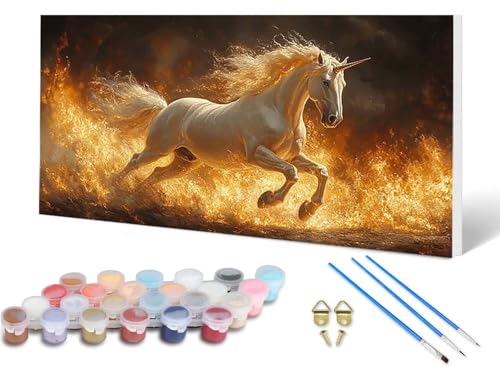 Malen Nach Zahlen Einhorn Malen Nach Zahlen Erwachsene Tier 100X300 CM, DIY Paint by Numbers Bastelset Erwachsene Anfänger mit 3 Pinsel und Acrylfarben & Knitterfreie Leinwand für Wanddeko -lsy25067X Malen Nach Zahlen Einhorn Malen Nach Zahlen Erwachsene Tier 100X300 CM, DIY Paint by Numbers Bastelset Erwachsene Anfänger mit 3 Pinsel und Acrylfarben & Knitterfreie Leinwand für Wanddeko -lsy25067X von LUESUAYN