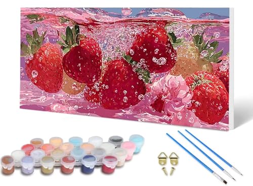 Malen Nach Zahlen Erdbeere Malen Nach Zahlen Erwachsene Obst 100X300CM, DIY Paint by Numbers Bastelset Erwachsene Anfänger mit 3 Pinsel und Acrylfarben & Knitterfreie Leinwand für Wanddeko -lsy2506JH Malen Nach Zahlen Erdbeere Malen Nach Zahlen Erwachsene Obst 100X300CM, DIY Paint by Numbers Bastelset Erwachsene Anfänger mit 3 Pinsel und Acrylfarben & Knitterfreie Leinwand für Wanddeko -lsy2506JH von LUESUAYN