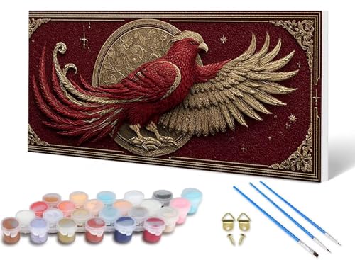 Malen Nach Zahlen Erwachsene Adler Malen Nach Zahlen Tier, DIY Set Erwachsene Paint by Numbers mit 3 Pinsel und Acrylfarben & Knitterfreie Leinwand für Zimmer Deko Wohnzimmer 60 x 120 cm -lsy2506IY Malen Nach Zahlen Erwachsene Adler Malen Nach Zahlen Tier, DIY Set Erwachsene Paint by Numbers mit 3 Pinsel und Acrylfarben & Knitterfreie Leinwand für Zimmer Deko Wohnzimmer 60 x 120 cm -lsy2506IY von LUESUAYN