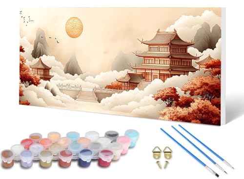 Malen Nach Zahlen Erwachsene Antike Gebäude Malen Nach Zahlen Japan, DIY Set Erwachsene Paint by Numbers mit 3 Pinsel und Acrylfarben & Leinwand für Zimmer Deko Wohnzimmer 40 x 80 cm -lsy250621 Malen Nach Zahlen Erwachsene Antike Gebäude Malen Nach Zahlen Japan, DIY Set Erwachsene Paint by Numbers mit 3 Pinsel und Acrylfarben & Leinwand für Zimmer Deko Wohnzimmer 40 x 80 cm -lsy250621 von LUESUAYN