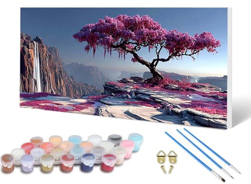 Malen Nach Zahlen Erwachsene Baum Malen Nach Zahlen Landschaft, DIY Set Erwachsene Paint by Numbers mit 3 Pinsel und Acrylfarben & Knitterfreie Leinwand für Zimmer Deko Wohnzimmer 40X80 CM -lsy2506K7 Malen Nach Zahlen Erwachsene Baum Malen Nach Zahlen Landschaft, DIY Set Erwachsene Paint by Numbers mit 3 Pinsel und Acrylfarben & Knitterfreie Leinwand für Zimmer Deko Wohnzimmer 40X80 CM -lsy2506K7 von LUESUAYN
