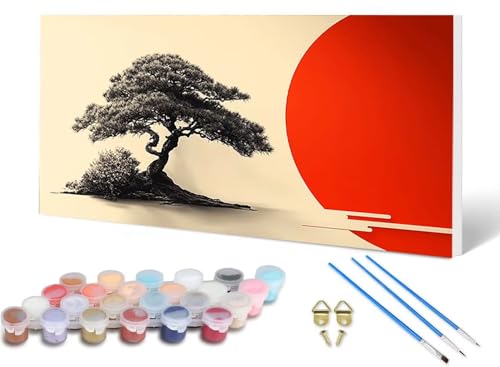 Malen Nach Zahlen Erwachsene Baum Malen Nach Zahlen Sonne, DIY Set Erwachsene Paint by Numbers mit 3 Pinsel und Acrylfarben & Knitterfreie Leinwand für Zimmer Deko Wohnzimmer 60X120 CM -lsy25069K Malen Nach Zahlen Erwachsene Baum Malen Nach Zahlen Sonne, DIY Set Erwachsene Paint by Numbers mit 3 Pinsel und Acrylfarben & Knitterfreie Leinwand für Zimmer Deko Wohnzimmer 60X120 CM -lsy25069K von LUESUAYN