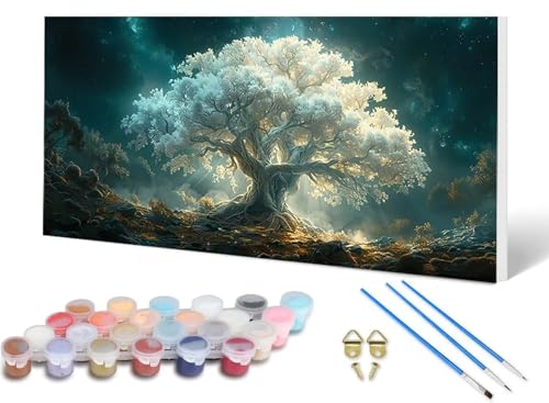 Malen Nach Zahlen Erwachsene Baum Malen Nach Zahlen Sternenhimmel, DIY Set Erwachsene Paint by Numbers mit 3 Pinsel und Acrylfarben & Leinwand für Zimmer Deko Wohnzimmer, Geschenke 80X160CM -lsy250688 Malen Nach Zahlen Erwachsene Baum Malen Nach Zahlen Sternenhimmel, DIY Set Erwachsene Paint by Numbers mit 3 Pinsel und Acrylfarben & Leinwand für Zimmer Deko Wohnzimmer, Geschenke 80X160CM -lsy250688 von LUESUAYN
