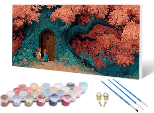 Malen Nach Zahlen Erwachsene Baum Malen Nach Zahlen Traum, DIY Set Erwachsene Paint by Numbers mit 3 Pinsel und Acrylfarben & Knitterfreie Leinwand für Zimmer Deko Wohnzimmer 60X120CM -lsy2506IJ Malen Nach Zahlen Erwachsene Baum Malen Nach Zahlen Traum, DIY Set Erwachsene Paint by Numbers mit 3 Pinsel und Acrylfarben & Knitterfreie Leinwand für Zimmer Deko Wohnzimmer 60X120CM -lsy2506IJ von LUESUAYN