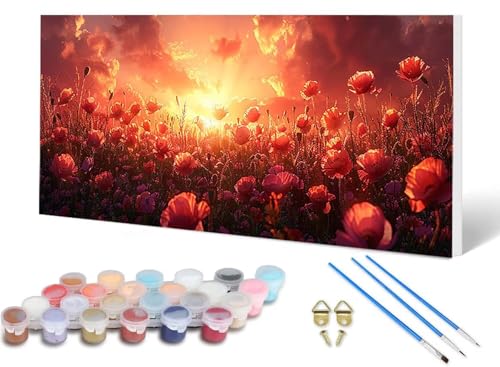 Malen Nach Zahlen Erwachsene Blume Malen Nach Zahlen Landschaft, DIY Set Erwachsene Paint by Numbers mit 3 Pinsel und Acrylfarben & Knitterfreie Leinwand für Zimmer Deko Wohnzimmer 40X80 CM -lsy2506UI Malen Nach Zahlen Erwachsene Blume Malen Nach Zahlen Landschaft, DIY Set Erwachsene Paint by Numbers mit 3 Pinsel und Acrylfarben & Knitterfreie Leinwand für Zimmer Deko Wohnzimmer 40X80 CM -lsy2506UI von LUESUAYN