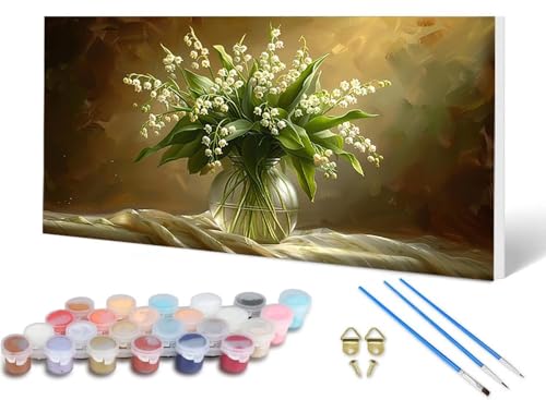 Malen Nach Zahlen Erwachsene Blume Malen Nach Zahlen Vase, DIY Set Erwachsene Paint by Numbers mit 3 Pinsel und Acrylfarben & Knitterfreie Leinwand für Zimmer Deko Wohnzimmer 60 x 120 cm -lsy25068V Malen Nach Zahlen Erwachsene Blume Malen Nach Zahlen Vase, DIY Set Erwachsene Paint by Numbers mit 3 Pinsel und Acrylfarben & Knitterfreie Leinwand für Zimmer Deko Wohnzimmer 60 x 120 cm -lsy25068V von LUESUAYN