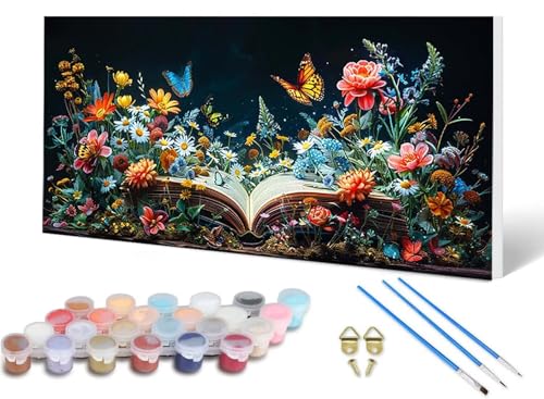 Malen Nach Zahlen Erwachsene Buch Malen Nach Zahlen Schmetterling, DIY Set Erwachsene Paint by Numbers mit 3 Pinsel und Acrylfarben & Leinwand für Zimmer Deko Wohnzimmer, Geschenke 100X200CM -lsy2563L Malen Nach Zahlen Erwachsene Buch Malen Nach Zahlen Schmetterling, DIY Set Erwachsene Paint by Numbers mit 3 Pinsel und Acrylfarben & Leinwand für Zimmer Deko Wohnzimmer, Geschenke 100X200CM -lsy2563L von LUESUAYN