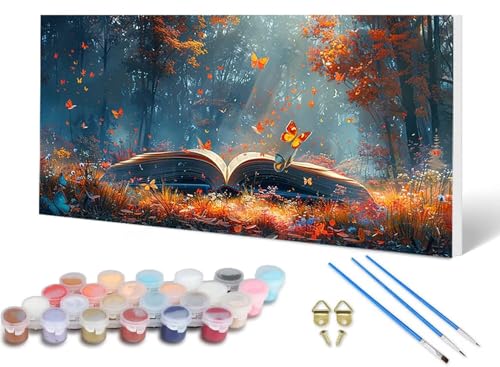 Malen Nach Zahlen Erwachsene Buch Malen Nach Zahlen Schmetterling, DIY Set Erwachsene Paint by Numbers mit 3 Pinsel und Acrylfarben & Leinwand für Zimmer Deko Wohnzimmer 80 x 160 cm -lsy2506B90L Malen Nach Zahlen Erwachsene Buch Malen Nach Zahlen Schmetterling, DIY Set Erwachsene Paint by Numbers mit 3 Pinsel und Acrylfarben & Leinwand für Zimmer Deko Wohnzimmer 80 x 160 cm -lsy2506B90L von LUESUAYN