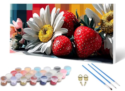 Malen Nach Zahlen Erwachsene Chrysantheme Malen Nach Zahlen Erdbeere, DIY Set Erwachsene Paint by Numbers mit 3 Pinsel und Acrylfarben & Leinwand für Zimmer Deko Wohnzimmer 60X120CM -lsy250621C9 Malen Nach Zahlen Erwachsene Chrysantheme Malen Nach Zahlen Erdbeere, DIY Set Erwachsene Paint by Numbers mit 3 Pinsel und Acrylfarben & Leinwand für Zimmer Deko Wohnzimmer 60X120CM -lsy250621C9 von LUESUAYN