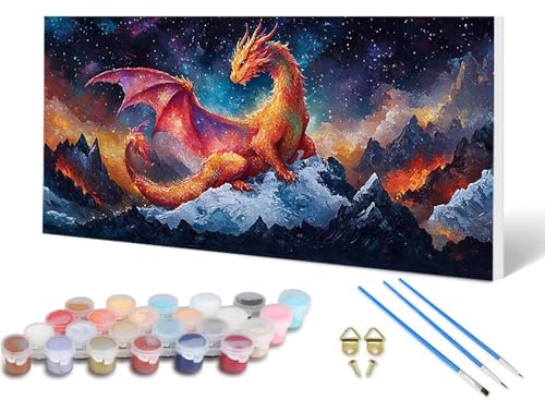 Malen Nach Zahlen Erwachsene Drachen Malen Nach Zahlen Sternenhimmel, DIY Set Erwachsene Paint by Numbers mit 3 Pinsel und Acrylfarben & Leinwand für Zimmer Deko Wohnzimmer 100X200 CM -lsy250618 Malen Nach Zahlen Erwachsene Drachen Malen Nach Zahlen Sternenhimmel, DIY Set Erwachsene Paint by Numbers mit 3 Pinsel und Acrylfarben & Leinwand für Zimmer Deko Wohnzimmer 100X200 CM -lsy250618 von LUESUAYN