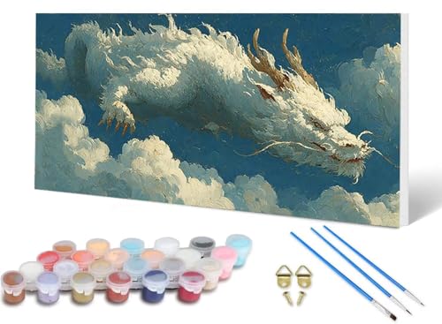 Malen Nach Zahlen Erwachsene Drachen Malen Nach Zahlen Traum, DIY Set Erwachsene Paint by Numbers mit 3 Pinsel und Acrylfarben & Knitterfreie Leinwand für Zimmer Deko Wohnzimmer 60X120CM -lsy2506P2 Malen Nach Zahlen Erwachsene Drachen Malen Nach Zahlen Traum, DIY Set Erwachsene Paint by Numbers mit 3 Pinsel und Acrylfarben & Knitterfreie Leinwand für Zimmer Deko Wohnzimmer 60X120CM -lsy2506P2 von LUESUAYN