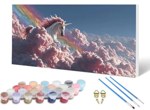 Malen Nach Zahlen Erwachsene Einhorn Malen Nach Zahlen Himmel, DIY Set Erwachsene Paint by Numbers mit 3 Pinsel und Acrylfarben & Leinwand für Zimmer Deko Wohnzimmer, Geschenke 100 x 200 cm -lsy25063T Malen Nach Zahlen Erwachsene Einhorn Malen Nach Zahlen Himmel, DIY Set Erwachsene Paint by Numbers mit 3 Pinsel und Acrylfarben & Leinwand für Zimmer Deko Wohnzimmer, Geschenke 100 x 200 cm -lsy25063T von LUESUAYN