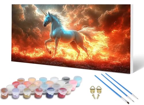 Malen Nach Zahlen Erwachsene Einhorn Malen Nach Zahlen Tier, DIY Set Erwachsene Paint by Numbers mit 3 Pinsel und Acrylfarben & Knitterfreie Leinwand für Zimmer Deko Wohnzimmer 100 x 200 cm -lsy2506L7 Malen Nach Zahlen Erwachsene Einhorn Malen Nach Zahlen Tier, DIY Set Erwachsene Paint by Numbers mit 3 Pinsel und Acrylfarben & Knitterfreie Leinwand für Zimmer Deko Wohnzimmer 100 x 200 cm -lsy2506L7 von LUESUAYN