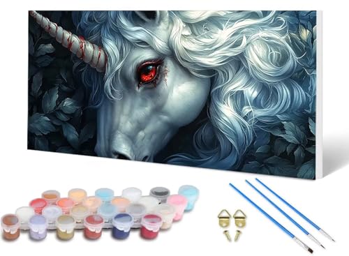 Malen Nach Zahlen Erwachsene Einhorn Malen Nach Zahlen Tier, DIY Set Erwachsene Paint by Numbers mit 3 Pinsel und Acrylfarben & Knitterfreie Leinwand für Zimmer Deko Wohnzimmer 60 x 120 cm -lsy250642 Malen Nach Zahlen Erwachsene Einhorn Malen Nach Zahlen Tier, DIY Set Erwachsene Paint by Numbers mit 3 Pinsel und Acrylfarben & Knitterfreie Leinwand für Zimmer Deko Wohnzimmer 60 x 120 cm -lsy250642 von LUESUAYN
