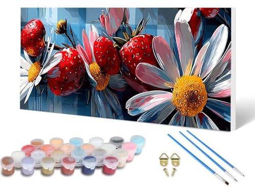 Malen Nach Zahlen Erwachsene Erdbeere Malen Nach Zahlen Chrysantheme, DIY Set Erwachsene Paint by Numbers mit 3 Pinsel und Acrylfarben & Leinwand für Zimmer Deko Wohnzimmer 40X80 CM -lsy2506T683 Malen Nach Zahlen Erwachsene Erdbeere Malen Nach Zahlen Chrysantheme, DIY Set Erwachsene Paint by Numbers mit 3 Pinsel und Acrylfarben & Leinwand für Zimmer Deko Wohnzimmer 40X80 CM -lsy2506T683 von LUESUAYN