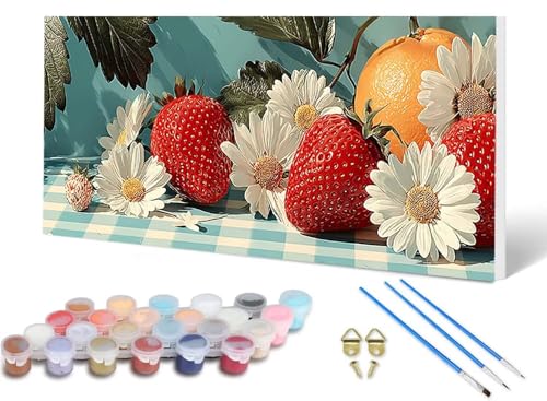 Malen Nach Zahlen Erwachsene Erdbeere Malen Nach Zahlen Chrysantheme, DIY Set Erwachsene Paint by Numbers mit 3 Pinsel und Acrylfarben & Leinwand für Zimmer Deko Wohnzimmer 80X160CM -lsy2506Y46A Malen Nach Zahlen Erwachsene Erdbeere Malen Nach Zahlen Chrysantheme, DIY Set Erwachsene Paint by Numbers mit 3 Pinsel und Acrylfarben & Leinwand für Zimmer Deko Wohnzimmer 80X160CM -lsy2506Y46A von LUESUAYN