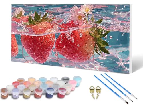 Malen Nach Zahlen Erwachsene Erdbeere Malen Nach Zahlen Obst, DIY Set Erwachsene Paint by Numbers mit 3 Pinsel und Acrylfarben & Knitterfreie Leinwand für Zimmer Deko Wohnzimmer 60X120CM -lsy250630 Malen Nach Zahlen Erwachsene Erdbeere Malen Nach Zahlen Obst, DIY Set Erwachsene Paint by Numbers mit 3 Pinsel und Acrylfarben & Knitterfreie Leinwand für Zimmer Deko Wohnzimmer 60X120CM -lsy250630 von LUESUAYN