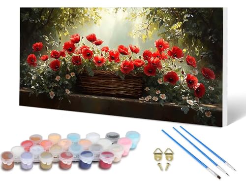 Malen Nach Zahlen Erwachsene Färberdistel Malen Nach Zahlen Anlage, DIY Set Erwachsene Paint by Numbers mit 3 Pinsel und Acrylfarben & Leinwand für Zimmer Deko Wohnzimmer 40 x 80 cm -lsy2506TM60 Malen Nach Zahlen Erwachsene Färberdistel Malen Nach Zahlen Anlage, DIY Set Erwachsene Paint by Numbers mit 3 Pinsel und Acrylfarben & Leinwand für Zimmer Deko Wohnzimmer 40 x 80 cm -lsy2506TM60 von LUESUAYN
