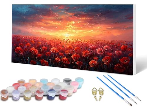 Malen Nach Zahlen Erwachsene Färberdistel Malen Nach Zahlen Sonnenuntergang, DIY Set Erwachsene Paint by Numbers mit 3 Pinsel und Acrylfarben & Leinwand für Zimmer Deko Wohnzimmer 60X120CM -lsy2506G0 Malen Nach Zahlen Erwachsene Färberdistel Malen Nach Zahlen Sonnenuntergang, DIY Set Erwachsene Paint by Numbers mit 3 Pinsel und Acrylfarben & Leinwand für Zimmer Deko Wohnzimmer 60X120CM -lsy2506G0 von LUESUAYN
