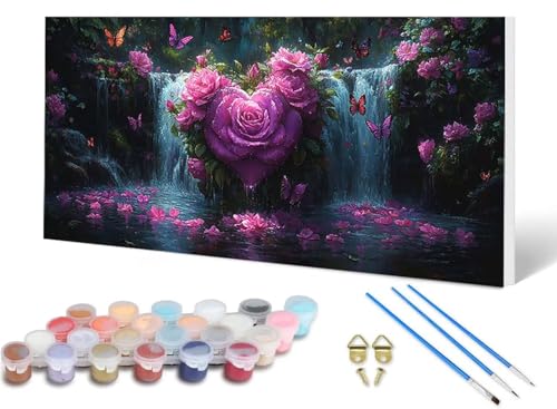 Malen Nach Zahlen Erwachsene Fallen Malen Nach Zahlen Blume, DIY Set Erwachsene Paint by Numbers mit 3 Pinsel und Acrylfarben & Knitterfreie Leinwand für Zimmer Deko Wohnzimmer 100 x 200 cm -lsy25062B Malen Nach Zahlen Erwachsene Fallen Malen Nach Zahlen Blume, DIY Set Erwachsene Paint by Numbers mit 3 Pinsel und Acrylfarben & Knitterfreie Leinwand für Zimmer Deko Wohnzimmer 100 x 200 cm -lsy25062B von LUESUAYN