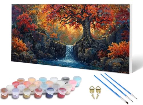 Malen Nach Zahlen Erwachsene Fallen Malen Nach Zahlen Herbst, DIY Set Erwachsene Paint by Numbers mit 3 Pinsel und Acrylfarben & Knitterfreie Leinwand für Zimmer Deko Wohnzimmer 40X80CM -lsy2506O8 Malen Nach Zahlen Erwachsene Fallen Malen Nach Zahlen Herbst, DIY Set Erwachsene Paint by Numbers mit 3 Pinsel und Acrylfarben & Knitterfreie Leinwand für Zimmer Deko Wohnzimmer 40X80CM -lsy2506O8 von LUESUAYN