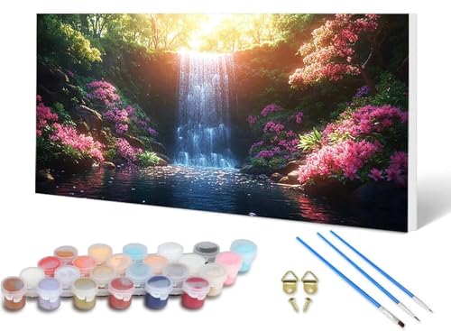 Malen Nach Zahlen Erwachsene Fallen Malen Nach Zahlen Landschaft, DIY Set Erwachsene Paint by Numbers mit 3 Pinsel und Acrylfarben & Leinwand für Zimmer Deko Wohnzimmer 100 x 200 cm -lsy2506PEA4 Malen Nach Zahlen Erwachsene Fallen Malen Nach Zahlen Landschaft, DIY Set Erwachsene Paint by Numbers mit 3 Pinsel und Acrylfarben & Leinwand für Zimmer Deko Wohnzimmer 100 x 200 cm -lsy2506PEA4 von LUESUAYN