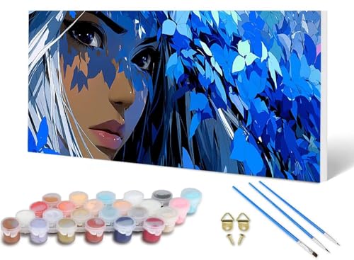 Malen Nach Zahlen Erwachsene Frau Malen Nach Zahlen Blume, DIY Set Erwachsene Paint by Numbers mit 3 Pinsel und Acrylfarben & Knitterfreie Leinwand für Zimmer Deko Wohnzimmer 80X160CM -lsy25068J Malen Nach Zahlen Erwachsene Frau Malen Nach Zahlen Blume, DIY Set Erwachsene Paint by Numbers mit 3 Pinsel und Acrylfarben & Knitterfreie Leinwand für Zimmer Deko Wohnzimmer 80X160CM -lsy25068J von LUESUAYN