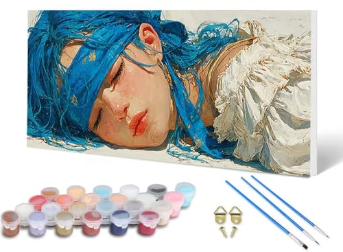 Malen Nach Zahlen Erwachsene Frau Malen Nach Zahlen Traum, DIY Set Erwachsene Paint by Numbers mit 3 Pinsel und Acrylfarben & Knitterfreie Leinwand für Zimmer Deko Wohnzimmer 40X80CM -lsy2506Z7 Malen Nach Zahlen Erwachsene Frau Malen Nach Zahlen Traum, DIY Set Erwachsene Paint by Numbers mit 3 Pinsel und Acrylfarben & Knitterfreie Leinwand für Zimmer Deko Wohnzimmer 40X80CM -lsy2506Z7 von LUESUAYN