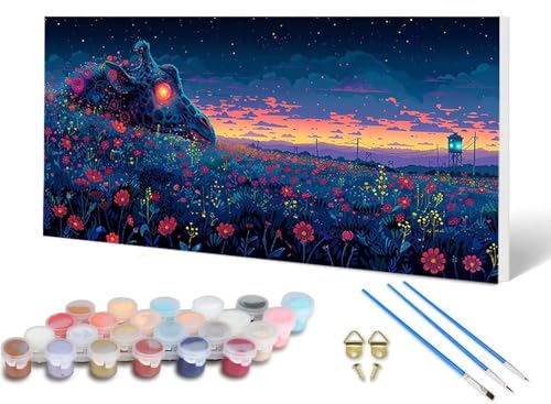Malen Nach Zahlen Erwachsene Giraffe Malen Nach Zahlen Wiese, DIY Set Erwachsene Paint by Numbers mit 3 Pinsel und Acrylfarben & Knitterfreie Leinwand für Zimmer Deko Wohnzimmer 80X160CM -lsy2506Q1 Malen Nach Zahlen Erwachsene Giraffe Malen Nach Zahlen Wiese, DIY Set Erwachsene Paint by Numbers mit 3 Pinsel und Acrylfarben & Knitterfreie Leinwand für Zimmer Deko Wohnzimmer 80X160CM -lsy2506Q1 von LUESUAYN