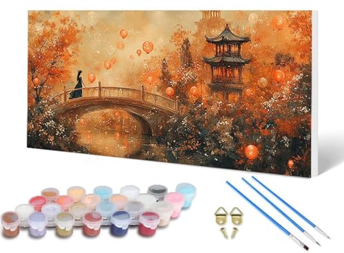 Malen Nach Zahlen Erwachsene Japan Malen Nach Zahlen Landschaft, DIY Set Erwachsene Paint by Numbers mit 3 Pinsel und Acrylfarben & Leinwand für Zimmer Deko Wohnzimmer 100 x 200 cm -lsy25067615 Malen Nach Zahlen Erwachsene Japan Malen Nach Zahlen Landschaft, DIY Set Erwachsene Paint by Numbers mit 3 Pinsel und Acrylfarben & Leinwand für Zimmer Deko Wohnzimmer 100 x 200 cm -lsy25067615 von LUESUAYN