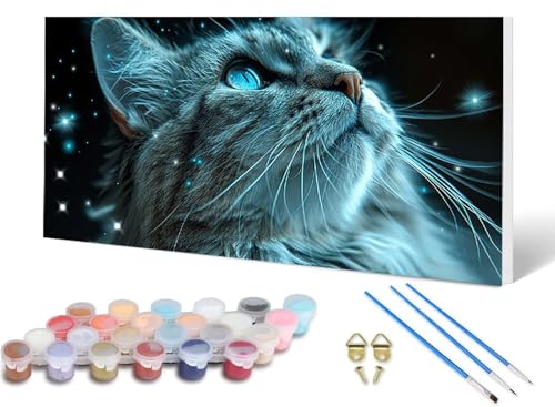 Malen Nach Zahlen Erwachsene Katze Malen Nach Zahlen Tier, DIY Set Erwachsene Paint by Numbers mit 3 Pinsel und Acrylfarben & Knitterfreie Leinwand für Zimmer Deko Wohnzimmer 100 x 200 cm -lsy2506W6 Malen Nach Zahlen Erwachsene Katze Malen Nach Zahlen Tier, DIY Set Erwachsene Paint by Numbers mit 3 Pinsel und Acrylfarben & Knitterfreie Leinwand für Zimmer Deko Wohnzimmer 100 x 200 cm -lsy2506W6 von LUESUAYN