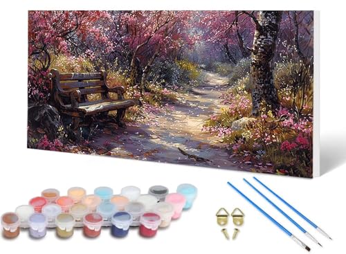 Malen Nach Zahlen Erwachsene Kirschblüten Malen Nach Zahlen Landschaft, DIY Set Erwachsene Paint by Numbers mit 3 Pinsel und Acrylfarben & Leinwand für Zimmer Deko Wohnzimmer 80X160CM -lsy2506X1 Malen Nach Zahlen Erwachsene Kirschblüten Malen Nach Zahlen Landschaft, DIY Set Erwachsene Paint by Numbers mit 3 Pinsel und Acrylfarben & Leinwand für Zimmer Deko Wohnzimmer 80X160CM -lsy2506X1 von LUESUAYN