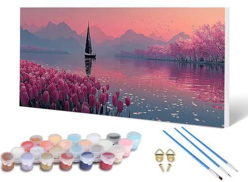Malen Nach Zahlen Erwachsene Landschaft Malen Nach Zahlen Natur, DIY Set Erwachsene Paint by Numbers mit 3 Pinsel und Acrylfarben & Leinwand für Zimmer Deko Wohnzimmer 100 x 200 cm -lsy25061UJT Malen Nach Zahlen Erwachsene Landschaft Malen Nach Zahlen Natur, DIY Set Erwachsene Paint by Numbers mit 3 Pinsel und Acrylfarben & Leinwand für Zimmer Deko Wohnzimmer 100 x 200 cm -lsy25061UJT von LUESUAYN