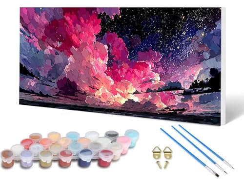 Malen Nach Zahlen Erwachsene Landschaft Malen Nach Zahlen Sternenhimmel, DIY Set Erwachsene Paint by Numbers mit 3 Pinsel und Acrylfarben & Leinwand für Zimmer Deko Wohnzimmer 40X80CM -lsy250674 Malen Nach Zahlen Erwachsene Landschaft Malen Nach Zahlen Sternenhimmel, DIY Set Erwachsene Paint by Numbers mit 3 Pinsel und Acrylfarben & Leinwand für Zimmer Deko Wohnzimmer 40X80CM -lsy250674 von LUESUAYN