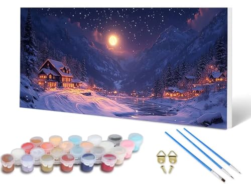Malen Nach Zahlen Erwachsene Landschaft Malen Nach Zahlen Winter, DIY Set Erwachsene Paint by Numbers mit 3 Pinsel und Acrylfarben & Leinwand für Zimmer Deko Wohnzimmer, Geschenke 100X200 CM -lsy25685 Malen Nach Zahlen Erwachsene Landschaft Malen Nach Zahlen Winter, DIY Set Erwachsene Paint by Numbers mit 3 Pinsel und Acrylfarben & Leinwand für Zimmer Deko Wohnzimmer, Geschenke 100X200 CM -lsy25685 von LUESUAYN