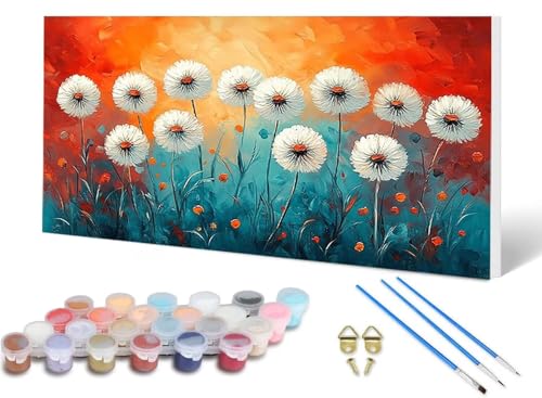 Malen Nach Zahlen Erwachsene Löwenzahn Malen Nach Zahlen Blume, DIY Set Erwachsene Paint by Numbers mit 3 Pinsel und Acrylfarben & Knitterfreie Leinwand für Zimmer Deko Wohnzimmer 80X160CM -lsy2506GU Malen Nach Zahlen Erwachsene Löwenzahn Malen Nach Zahlen Blume, DIY Set Erwachsene Paint by Numbers mit 3 Pinsel und Acrylfarben & Knitterfreie Leinwand für Zimmer Deko Wohnzimmer 80X160CM -lsy2506GU von LUESUAYN
