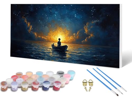 Malen Nach Zahlen Erwachsene Ozean Malen Nach Zahlen Sternenhimmel, DIY Set Erwachsene Paint by Numbers mit 3 Pinsel und Acrylfarben & Leinwand für Zimmer Deko Wohnzimmer 60 x 120 cm -lsy250644 Malen Nach Zahlen Erwachsene Ozean Malen Nach Zahlen Sternenhimmel, DIY Set Erwachsene Paint by Numbers mit 3 Pinsel und Acrylfarben & Leinwand für Zimmer Deko Wohnzimmer 60 x 120 cm -lsy250644 von LUESUAYN