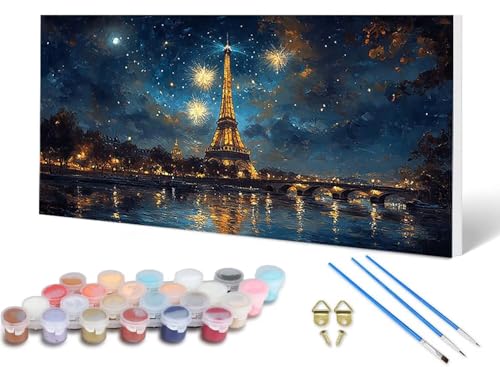 Malen Nach Zahlen Erwachsene Paris Malen Nach Zahlen Landschaft, DIY Set Erwachsene Paint by Numbers mit 3 Pinsel und Acrylfarben & Leinwand für Zimmer Deko Wohnzimmer, Geschenke 40 x 80 cm -lsy250698 Malen Nach Zahlen Erwachsene Paris Malen Nach Zahlen Landschaft, DIY Set Erwachsene Paint by Numbers mit 3 Pinsel und Acrylfarben & Leinwand für Zimmer Deko Wohnzimmer, Geschenke 40 x 80 cm -lsy250698 von LUESUAYN