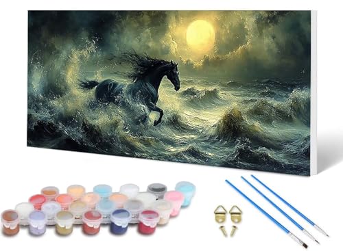 Malen Nach Zahlen Erwachsene Pferd Malen Nach Zahlen Ozean, DIY Set Erwachsene Paint by Numbers mit 3 Pinsel und Acrylfarben & Knitterfreie Leinwand für Zimmer Deko Wohnzimmer 60 x 120 cm -lsy250672 Malen Nach Zahlen Erwachsene Pferd Malen Nach Zahlen Ozean, DIY Set Erwachsene Paint by Numbers mit 3 Pinsel und Acrylfarben & Knitterfreie Leinwand für Zimmer Deko Wohnzimmer 60 x 120 cm -lsy250672 von LUESUAYN