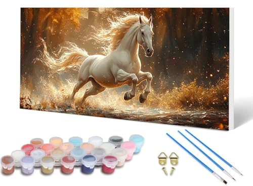 Malen Nach Zahlen Erwachsene Pferd Malen Nach Zahlen Tier, DIY Set Erwachsene Paint by Numbers mit 3 Pinsel und Acrylfarben & Knitterfreie Leinwand für Zimmer Deko Wohnzimmer 80X160CM -lsy250629 Malen Nach Zahlen Erwachsene Pferd Malen Nach Zahlen Tier, DIY Set Erwachsene Paint by Numbers mit 3 Pinsel und Acrylfarben & Knitterfreie Leinwand für Zimmer Deko Wohnzimmer 80X160CM -lsy250629 von LUESUAYN