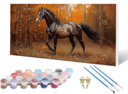 Malen Nach Zahlen Erwachsene Pferd Malen Nach Zahlen Wald, DIY Set Erwachsene Paint by Numbers mit 3 Pinsel und Acrylfarben & Knitterfreie Leinwand für Zimmer Deko Wohnzimmer 40X80 CM -lsy250662 Malen Nach Zahlen Erwachsene Pferd Malen Nach Zahlen Wald, DIY Set Erwachsene Paint by Numbers mit 3 Pinsel und Acrylfarben & Knitterfreie Leinwand für Zimmer Deko Wohnzimmer 40X80 CM -lsy250662 von LUESUAYN