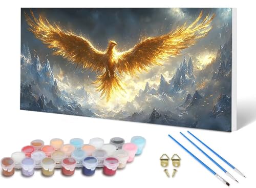 Malen Nach Zahlen Erwachsene Phönix Malen Nach Zahlen Berg, DIY Set Erwachsene Paint by Numbers mit 3 Pinsel und Acrylfarben & Knitterfreie Leinwand für Zimmer Deko Wohnzimmer 40X80CM -lsy250626 Malen Nach Zahlen Erwachsene Phönix Malen Nach Zahlen Berg, DIY Set Erwachsene Paint by Numbers mit 3 Pinsel und Acrylfarben & Knitterfreie Leinwand für Zimmer Deko Wohnzimmer 40X80CM -lsy250626 von LUESUAYN